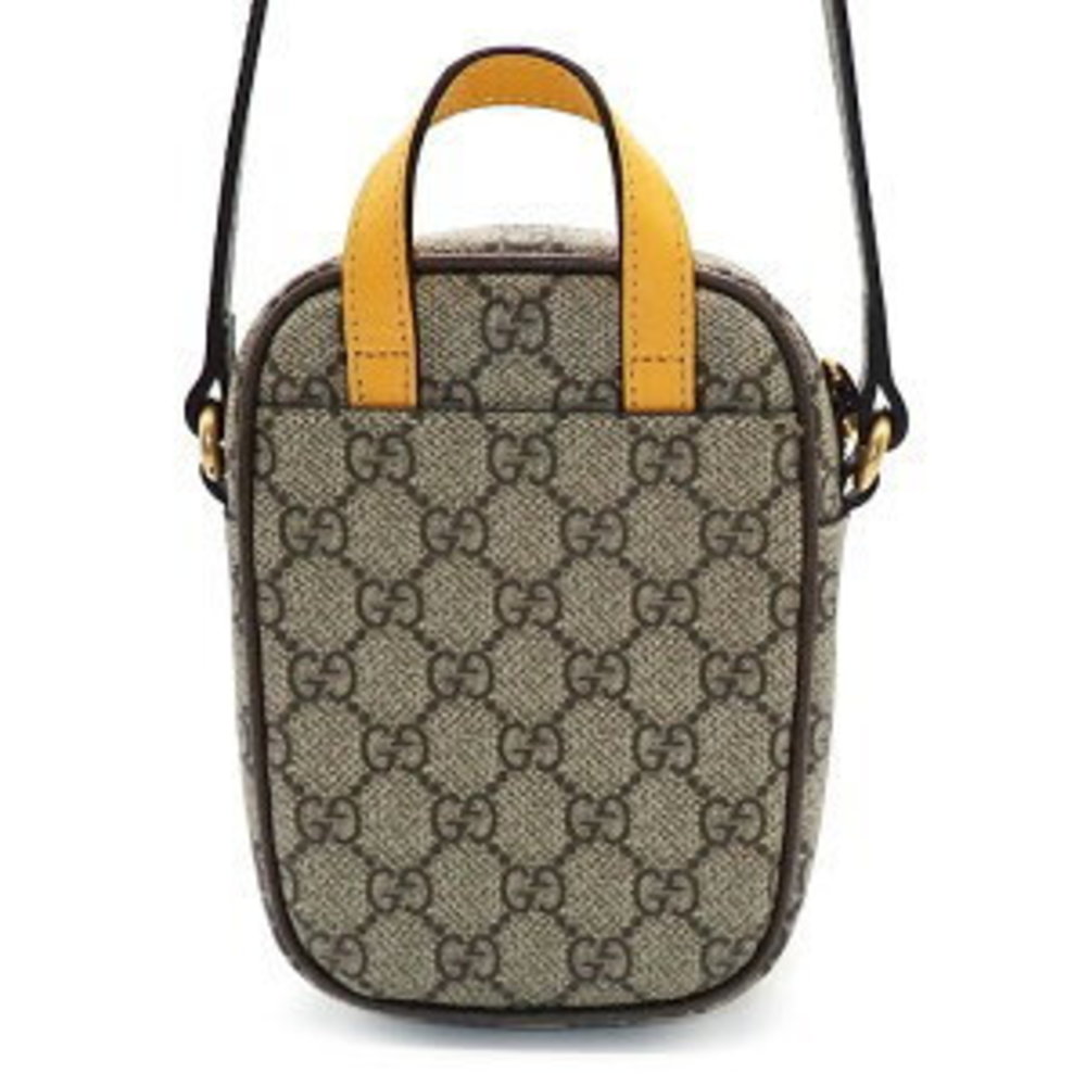 Gucci Neo Shoulder Bag Brown GG Supreme Canvas Leather - Picture 2 of 9